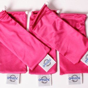 Lot of 5 Pink Oakley Frogskins Microfiber Sunglass Storage Bags